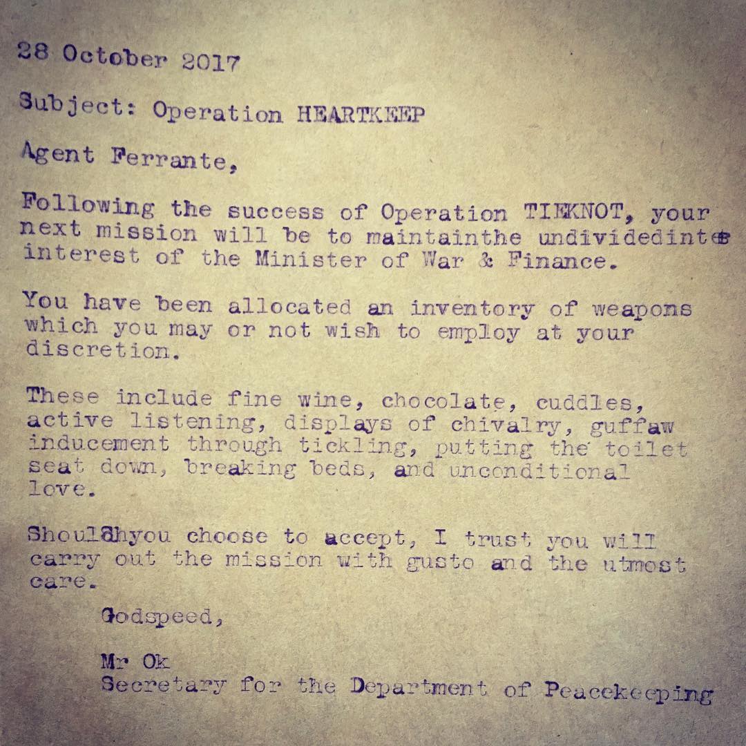 Letter, (Sydney, Australia)